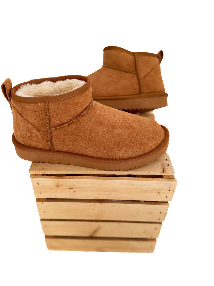 Teagan Faux Fur Boot- TAN