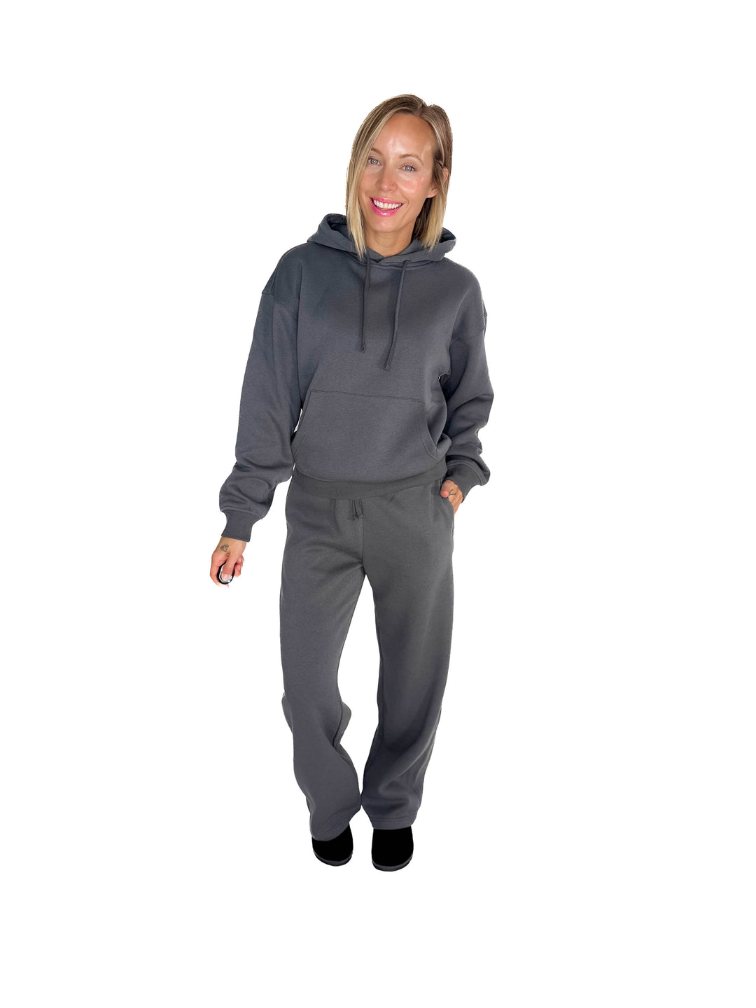 ONLY Best Life Straight Leg Sweat Pant- SLATE BLUE