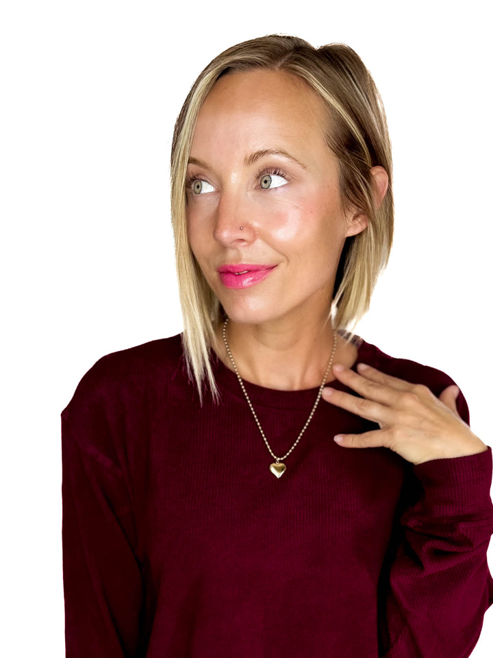 Heart Of Gold Tarnish Free Necklace- GOLD