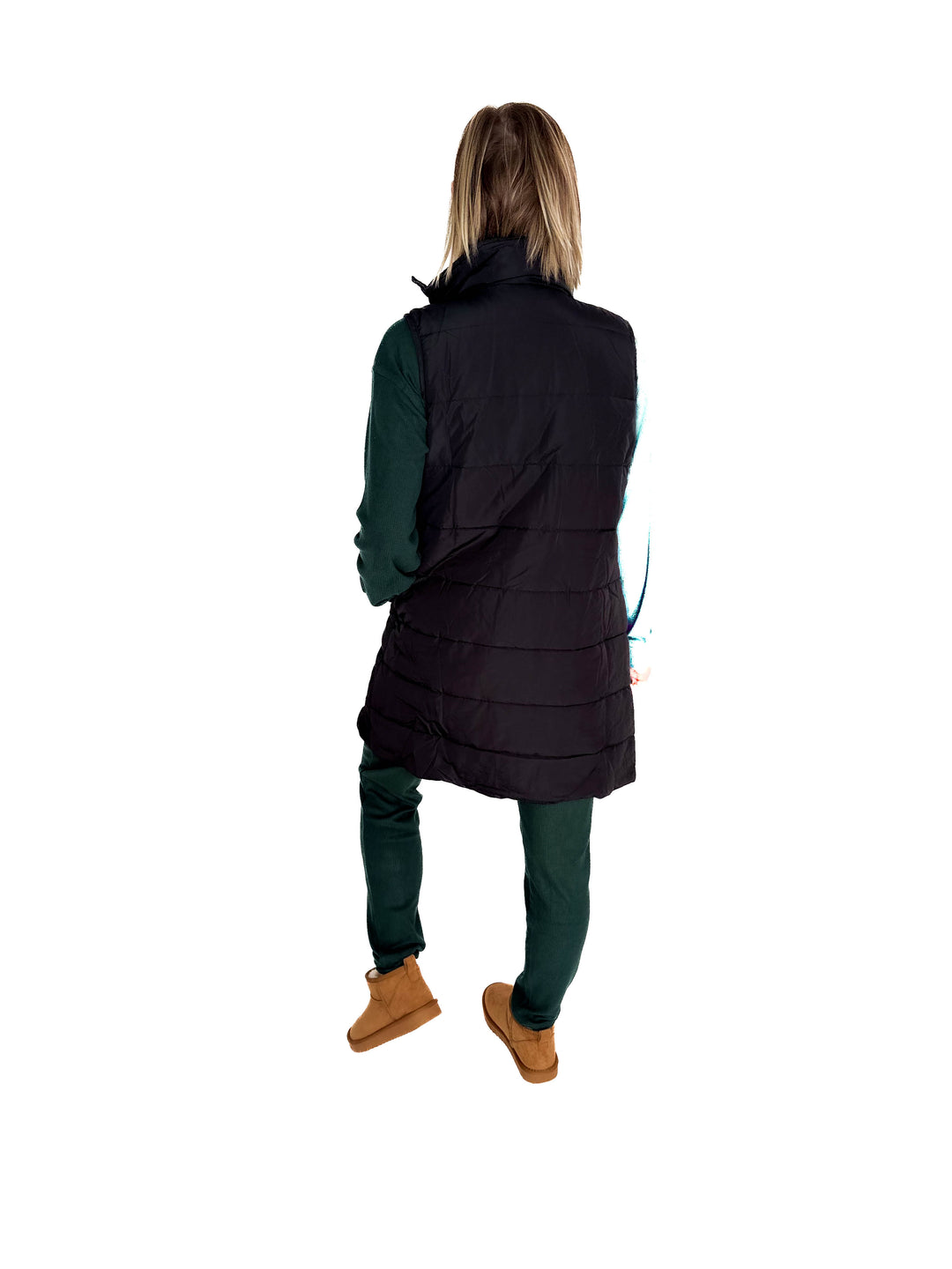 MICHELLE MAE Harlow Cling-Free Longline Vest- BLACK *PRE-ORDER SEPT 10TH**