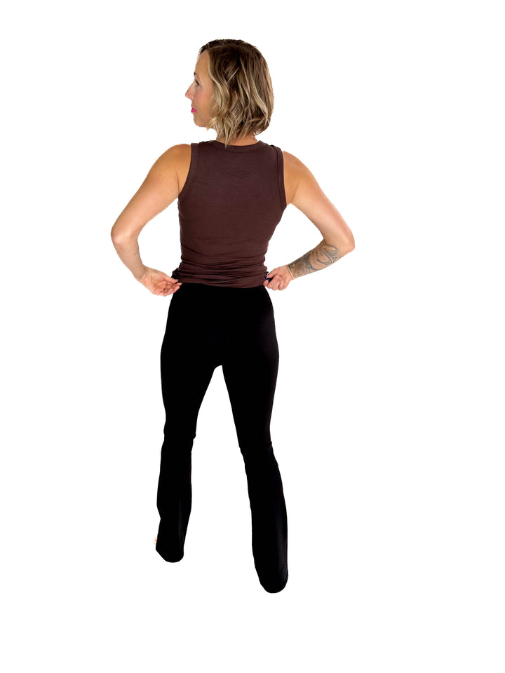 MONO B Krista Bootcut Legging- BLACK