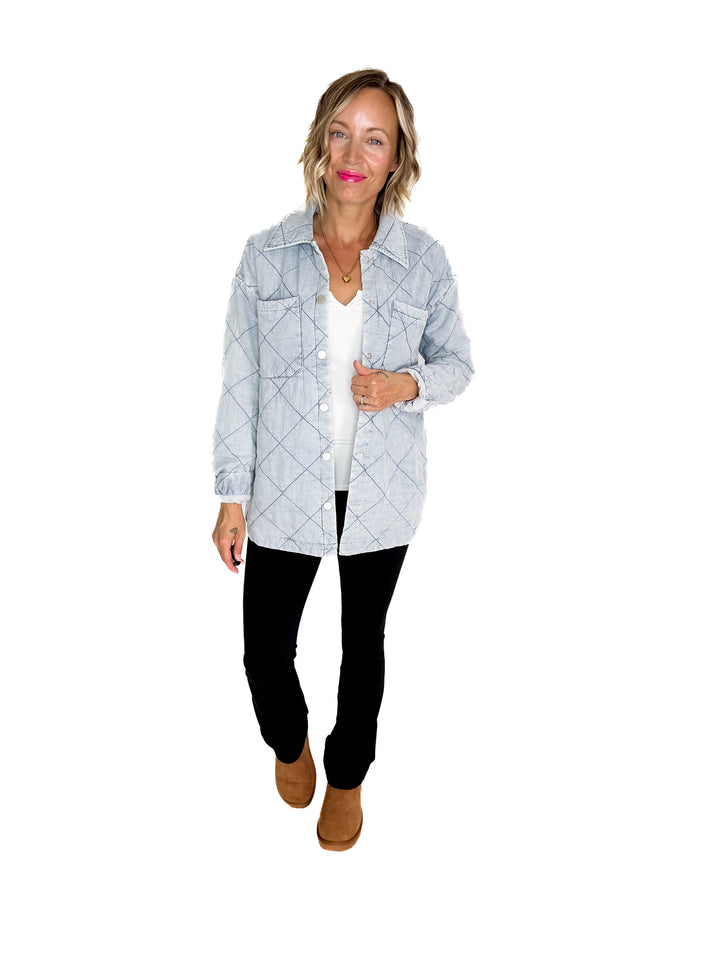 Leo Quilted Tencel Jacket