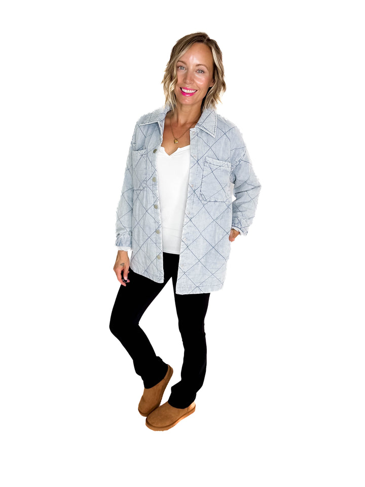 Leo Quilted Tencel Jacket