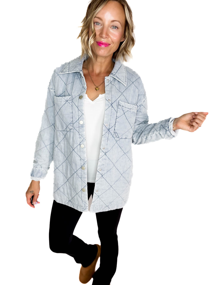Leo Quilted Tencel Jacket