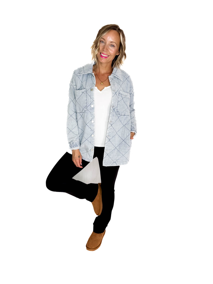 Leo Quilted Tencel Jacket