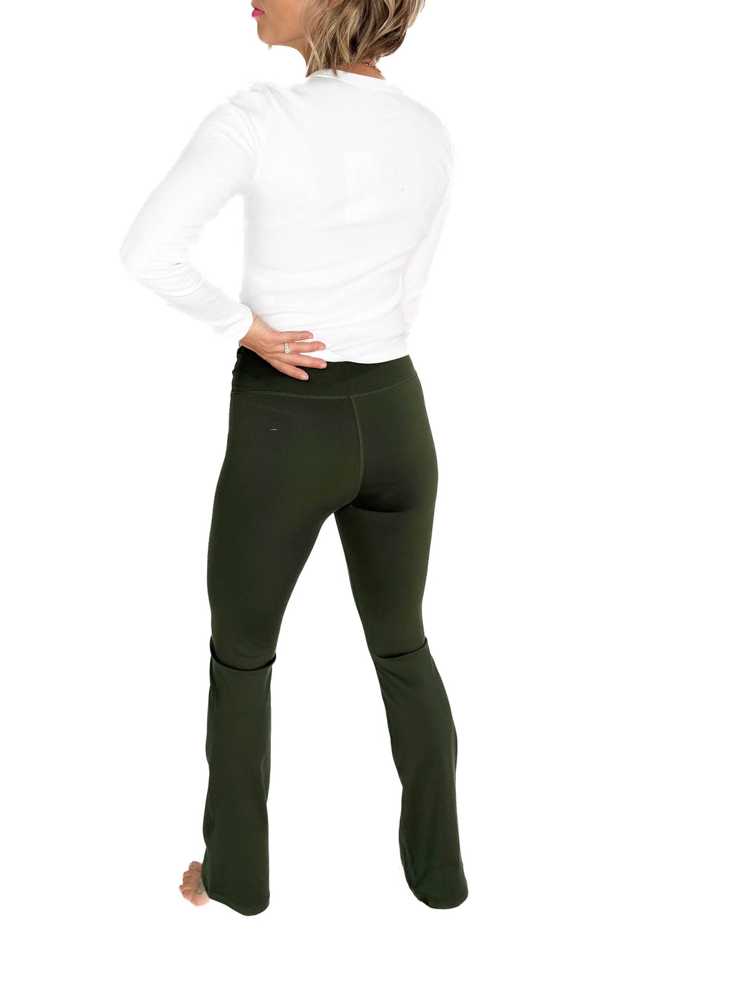 MONO B Krista Bootcut Legging- DEEP FOREST