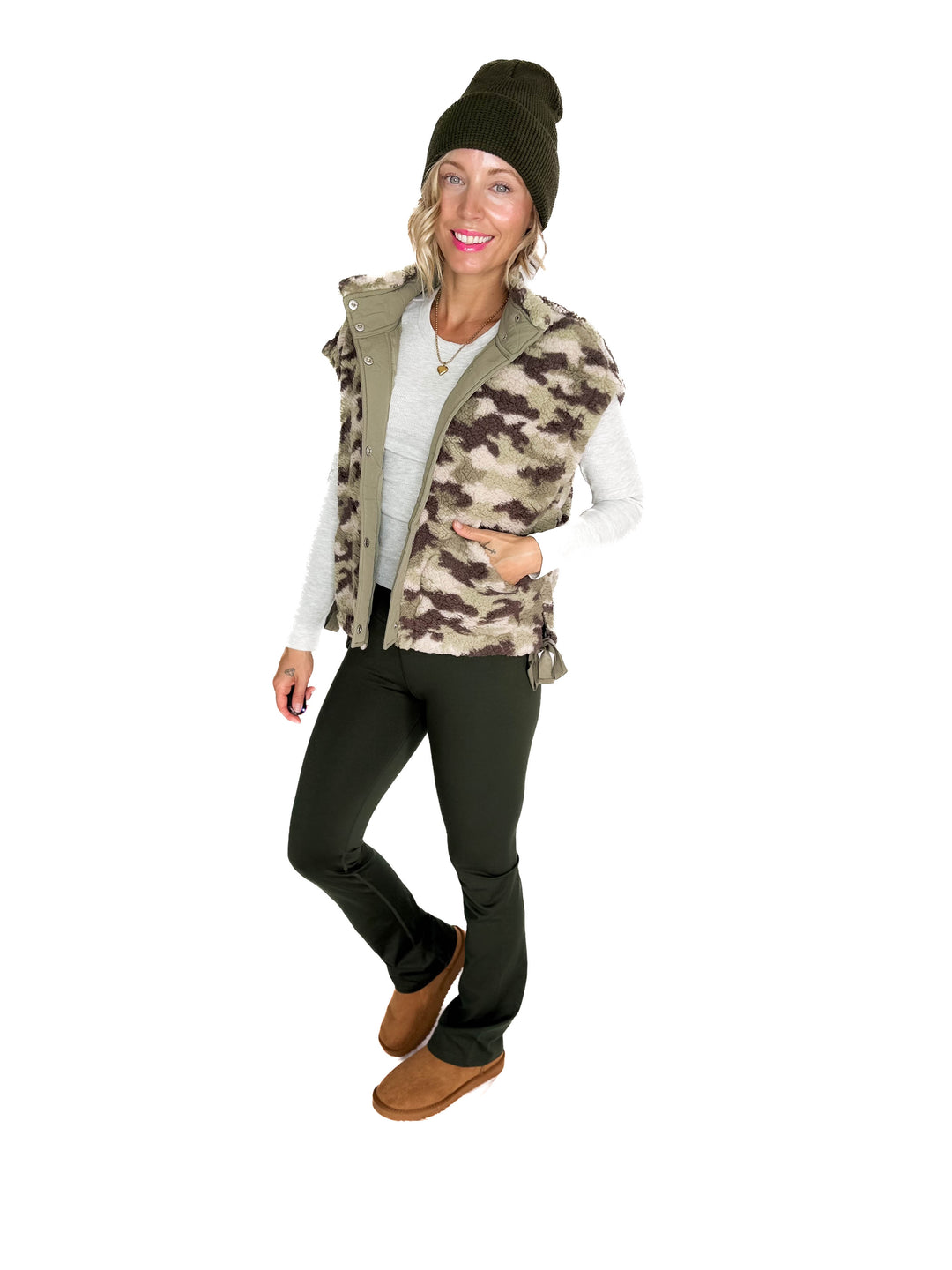 Incognito Camo Sherpa Vest