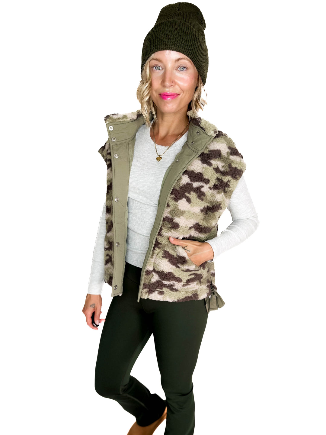 Incognito Camo Sherpa Vest