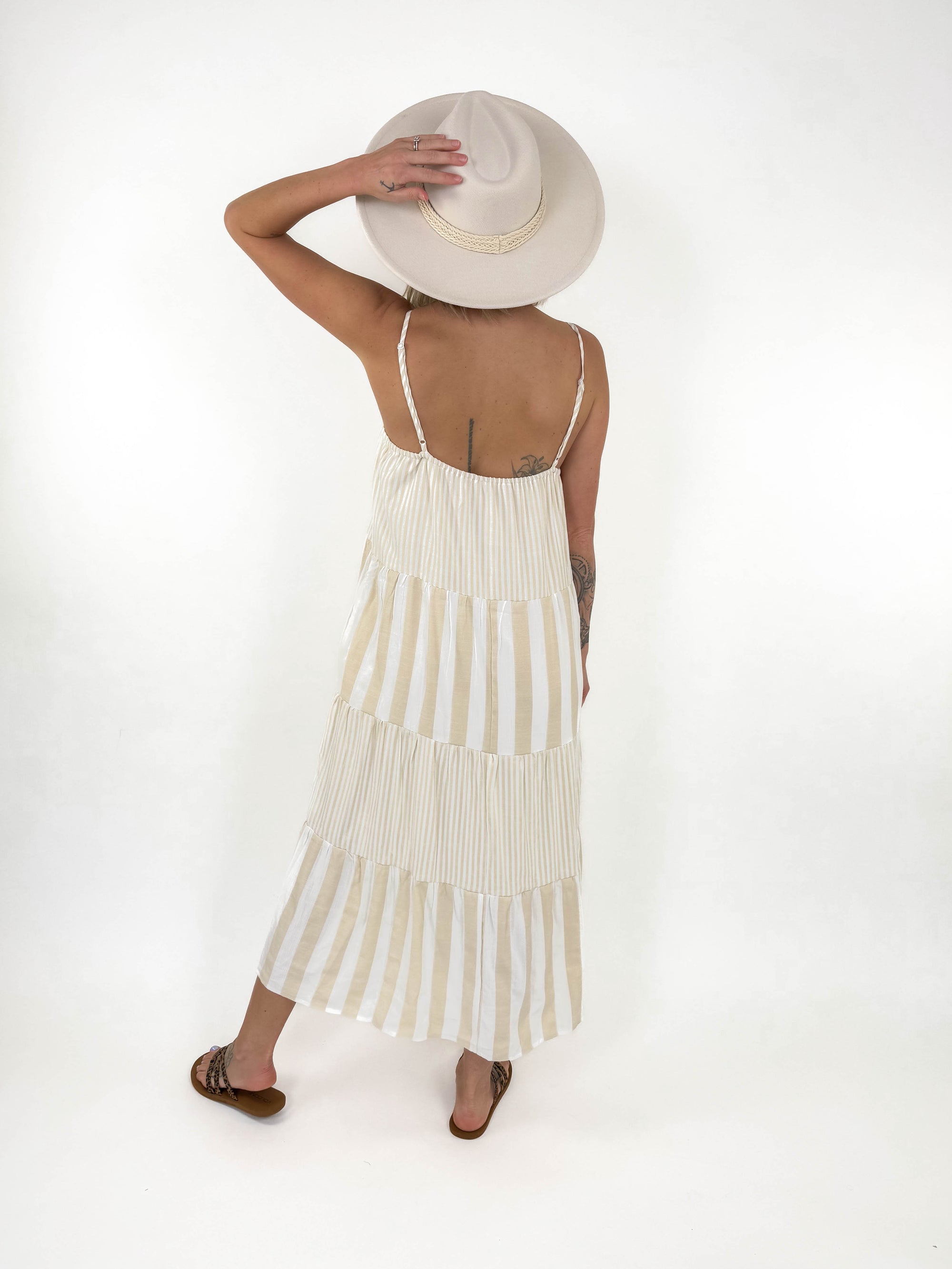 Aphrodite Maxi Dress- NATURAL-FINAL SALE