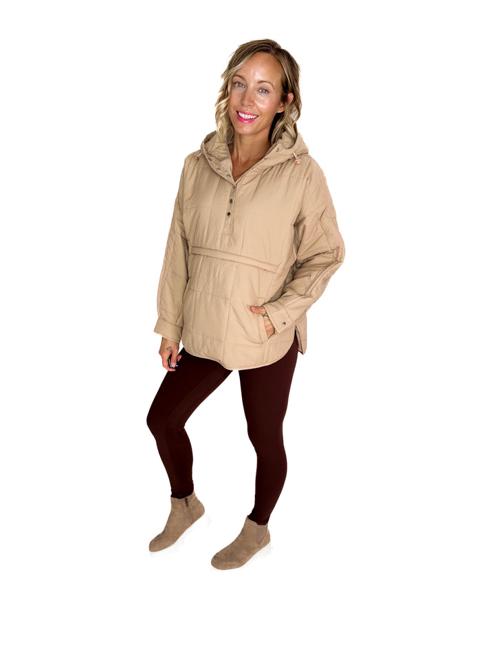 Peyton Puffer Jacket- OATMEAL
