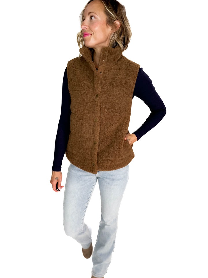 Samuel Teddy Vest- MOCHA