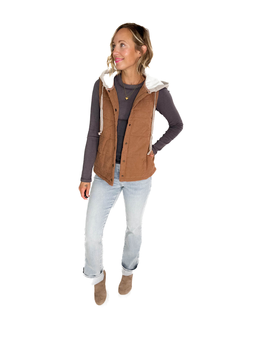 Levi Puffer Vest- MOCHA