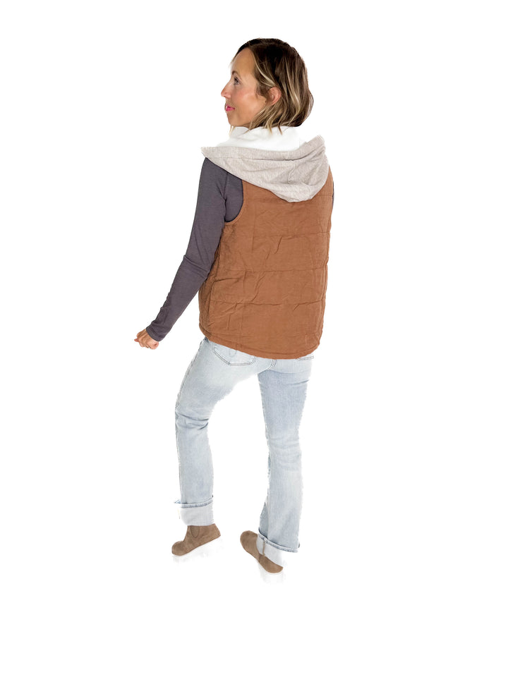 Levi Puffer Vest- MOCHA