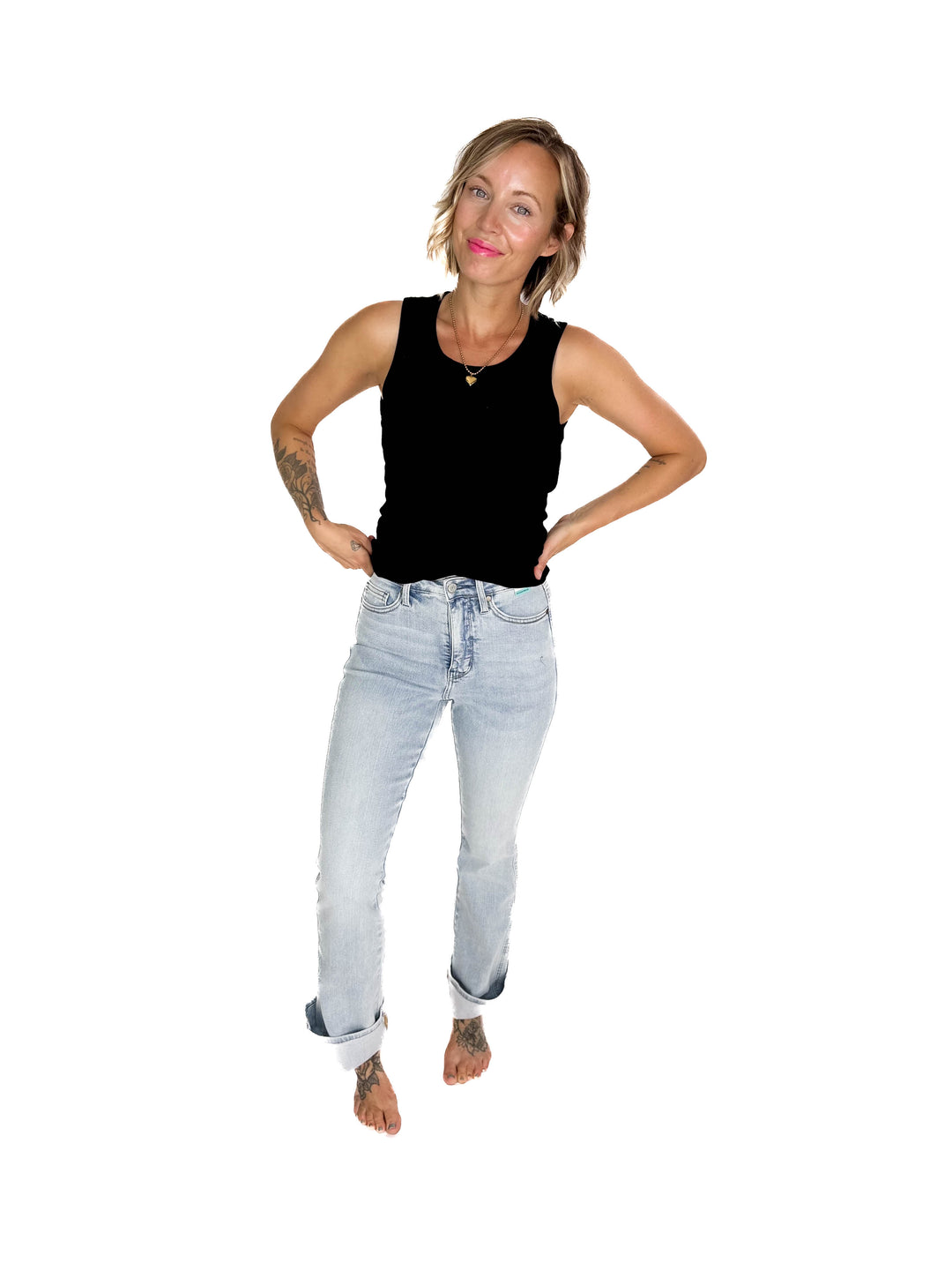 JUDY BLUE Kace Tummy Control Bootcut Jean- LIGHT