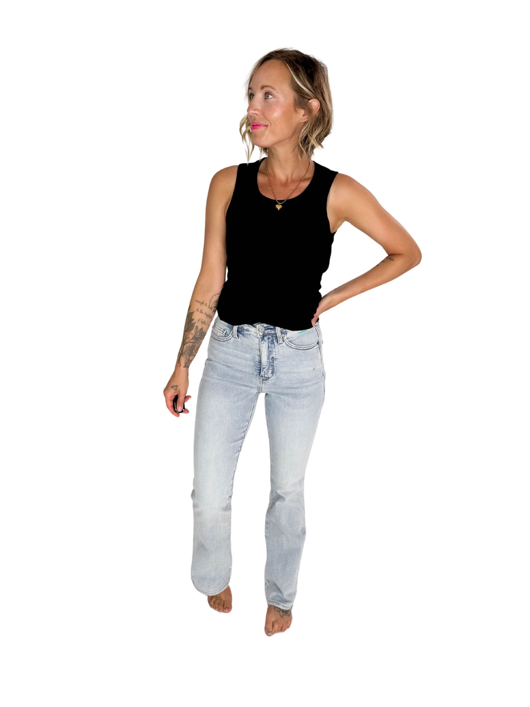 JUDY BLUE Kace Tummy Control Bootcut Jean- LIGHT