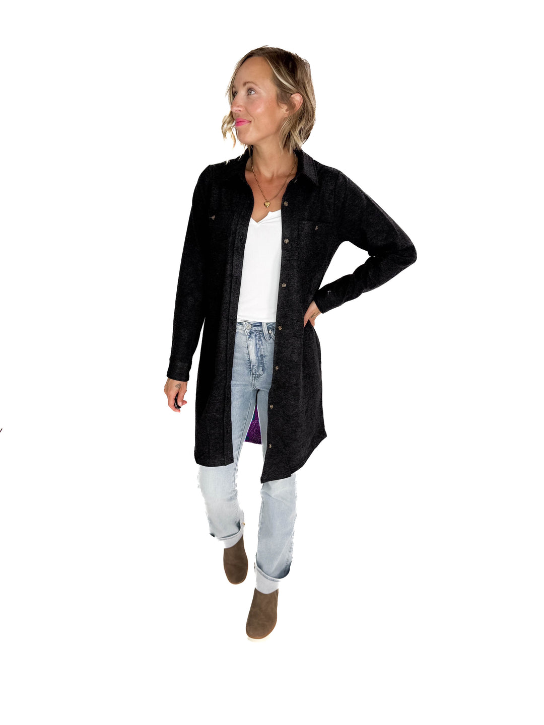 THREAD & SUPPLY Leslie Shacket- BLACK HEATHER