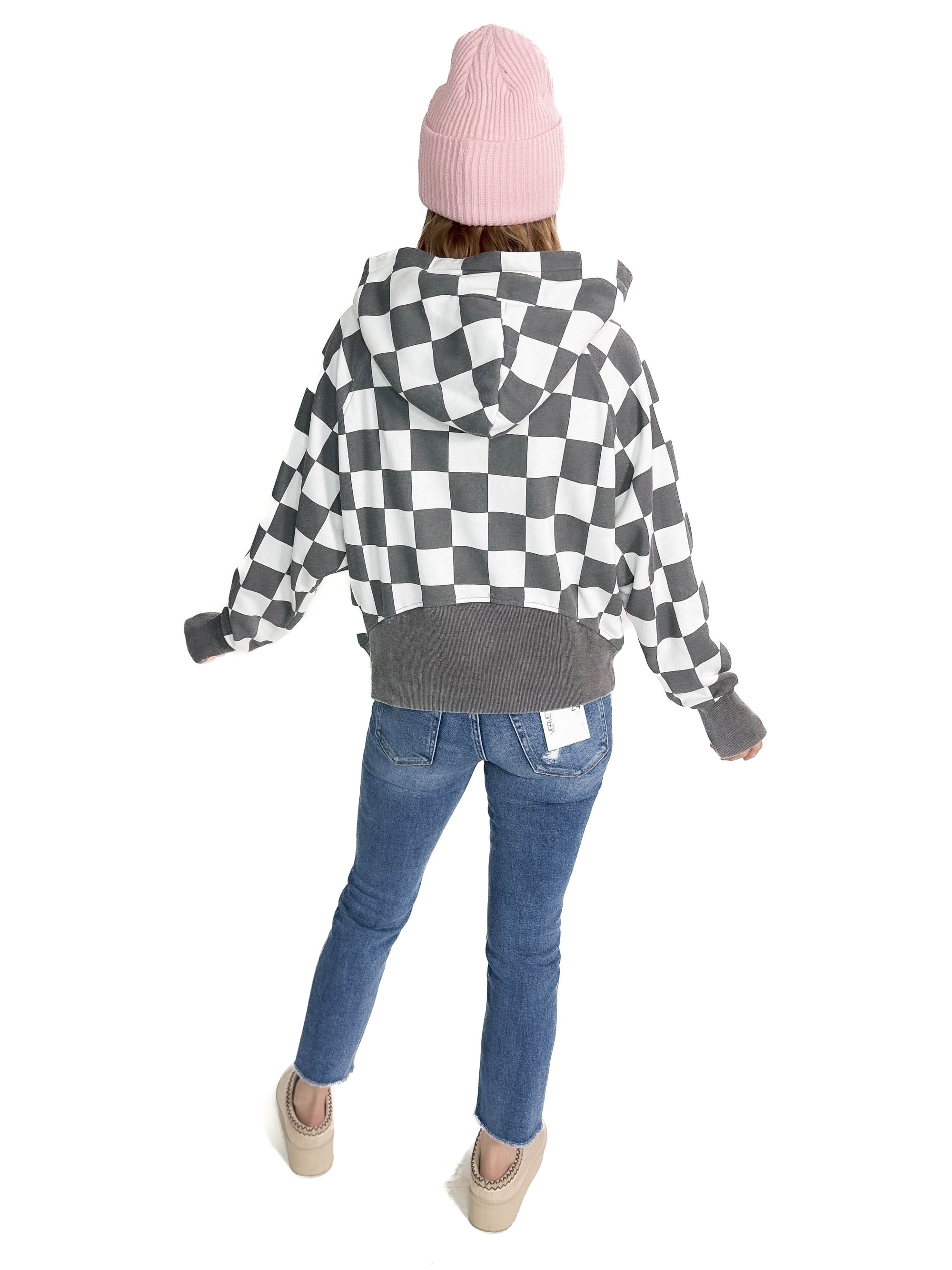 Checkmate Easy Does It Pullover- CHARCOAL