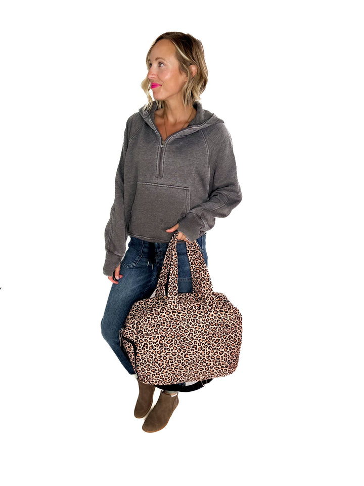 Ruthee Weekender Bag- LEOPARD