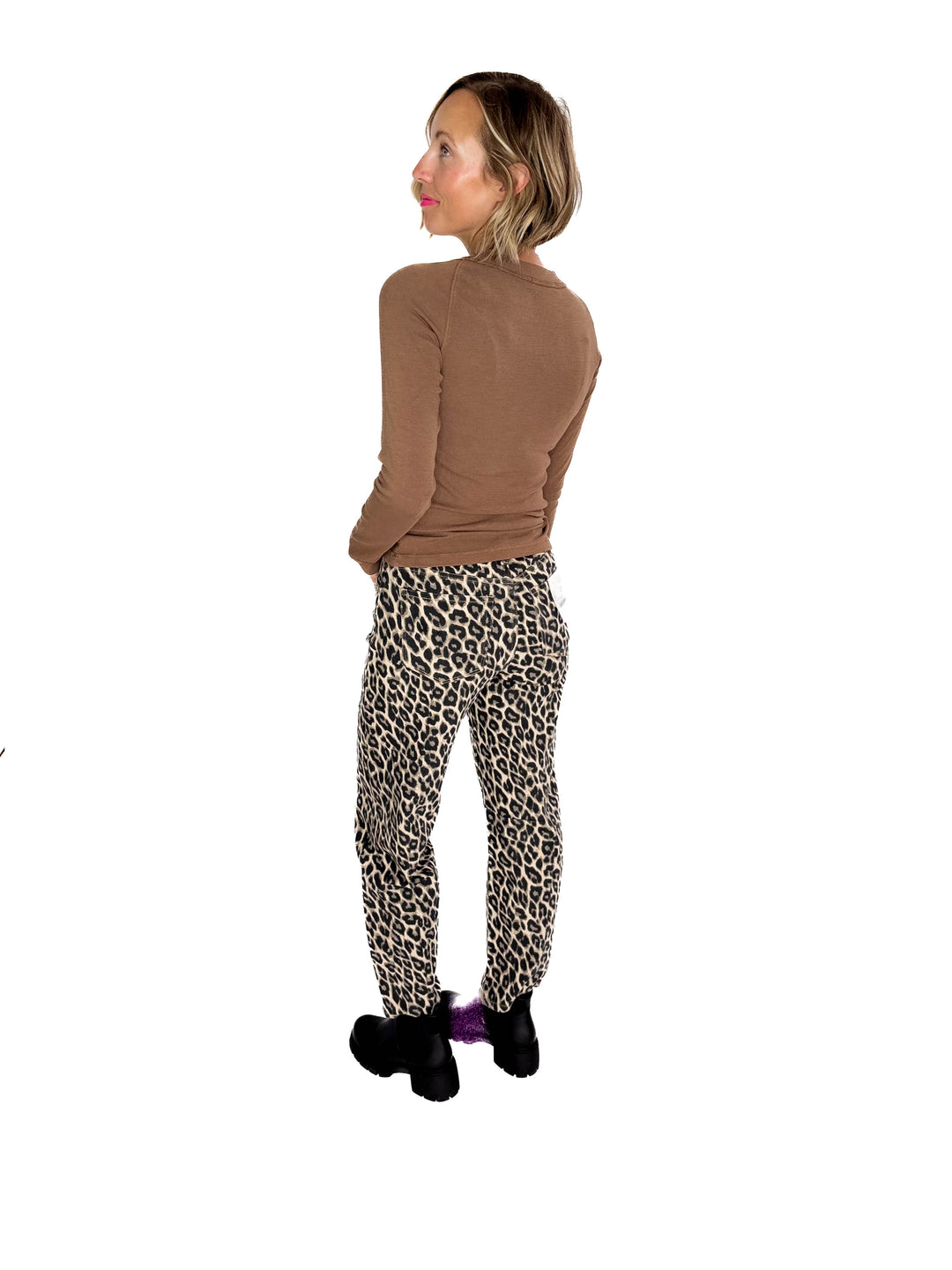 Cullen Raglan Sleeve Top- MOCHA