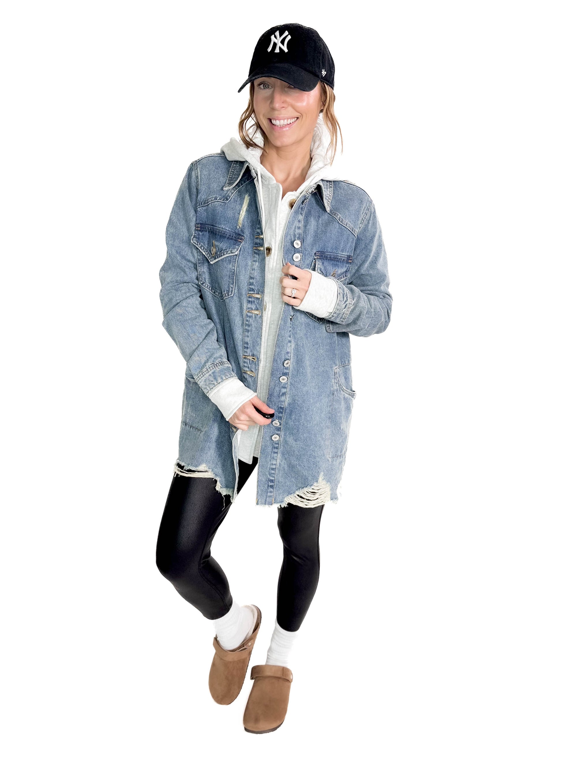 Benton Distressed Denim Jacket