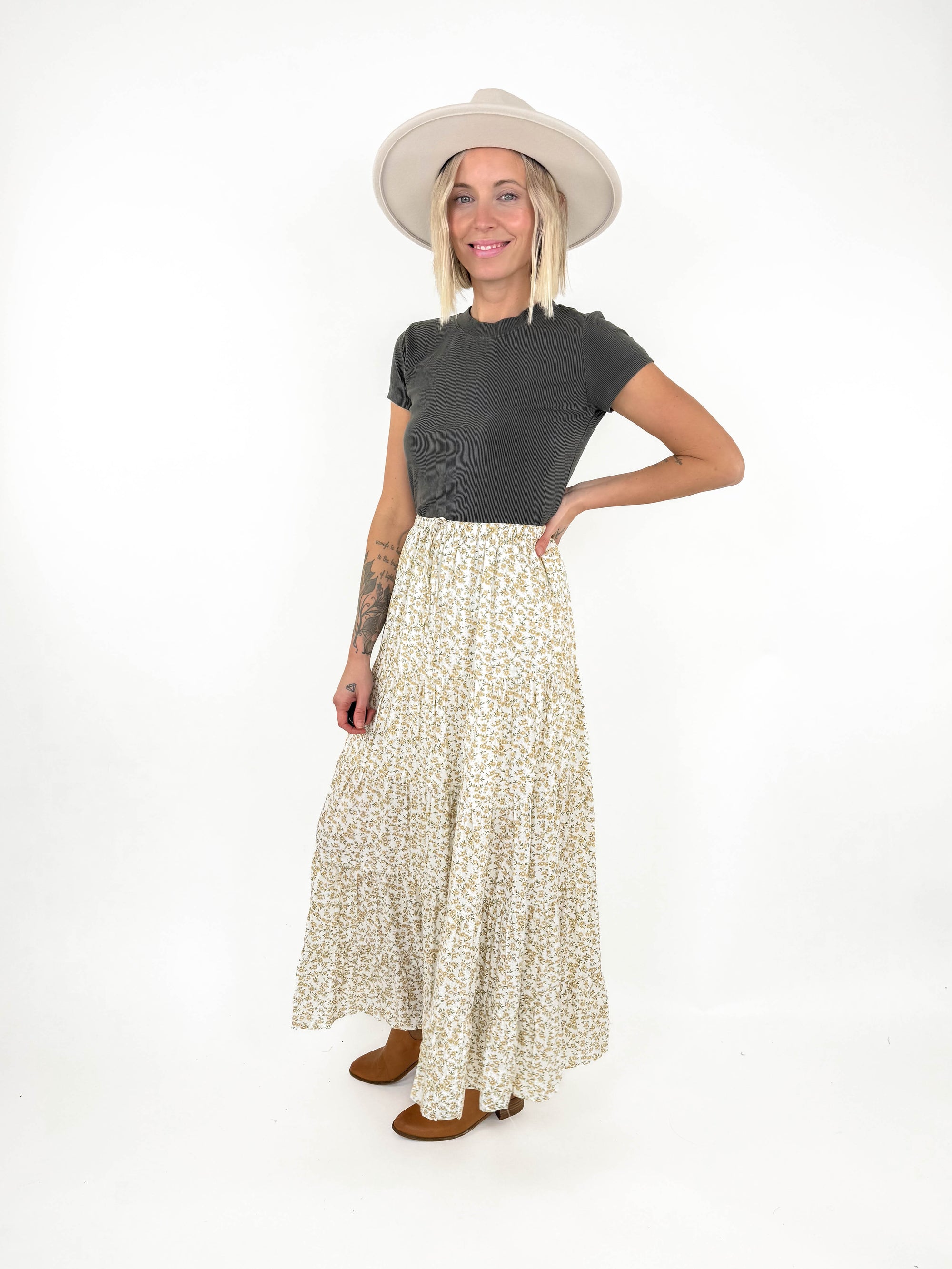 Coveted Floral Maxi Skirt