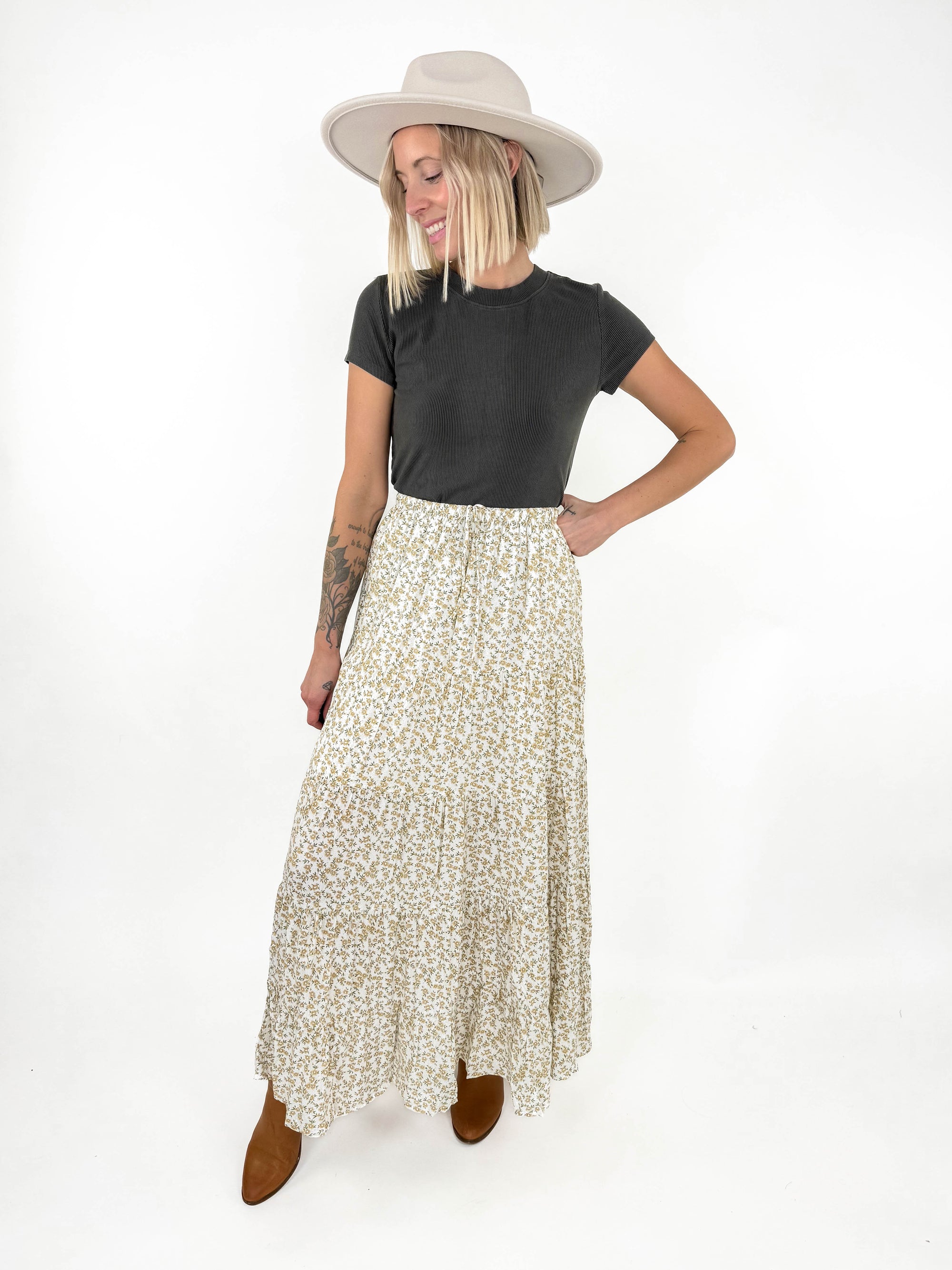 Coveted Floral Maxi Skirt