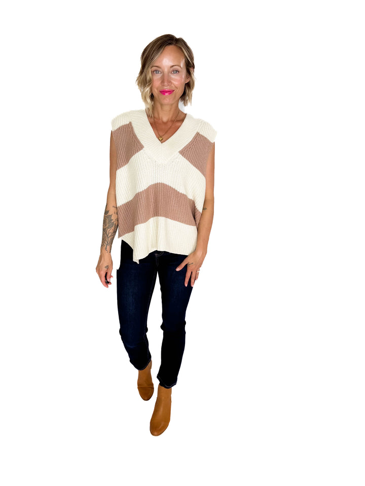 Lemi Oversized Knit Sweater Vest