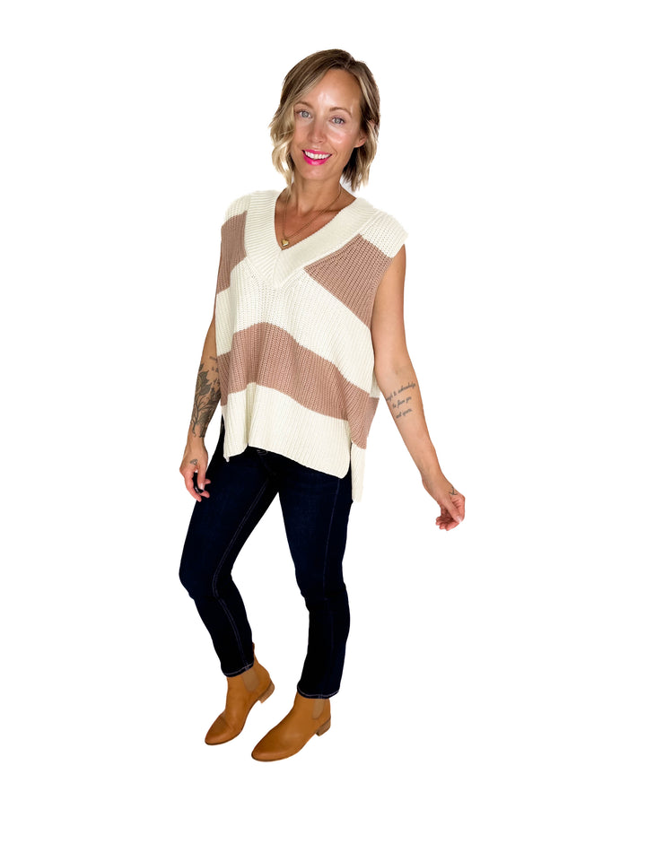 Lemi Oversized Knit Sweater Vest