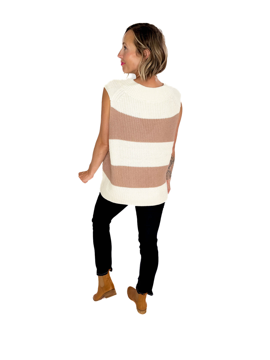 Lemi Oversized Knit Sweater Vest