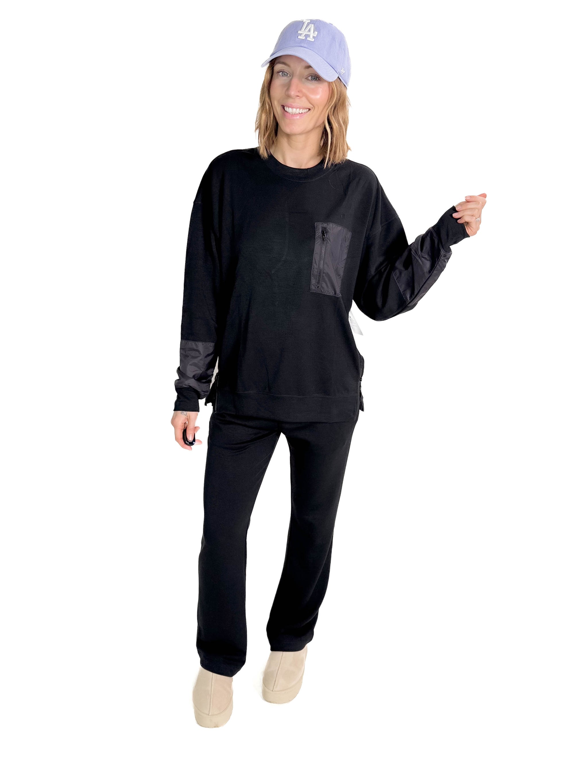 MONO B Stride Modal Crewneck Pullover