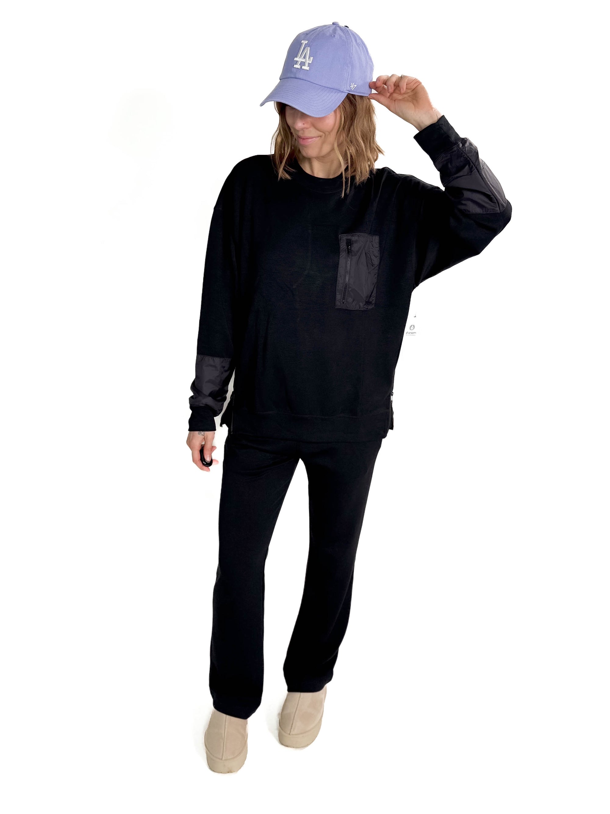 MONO B Stride Modal Crewneck Pullover