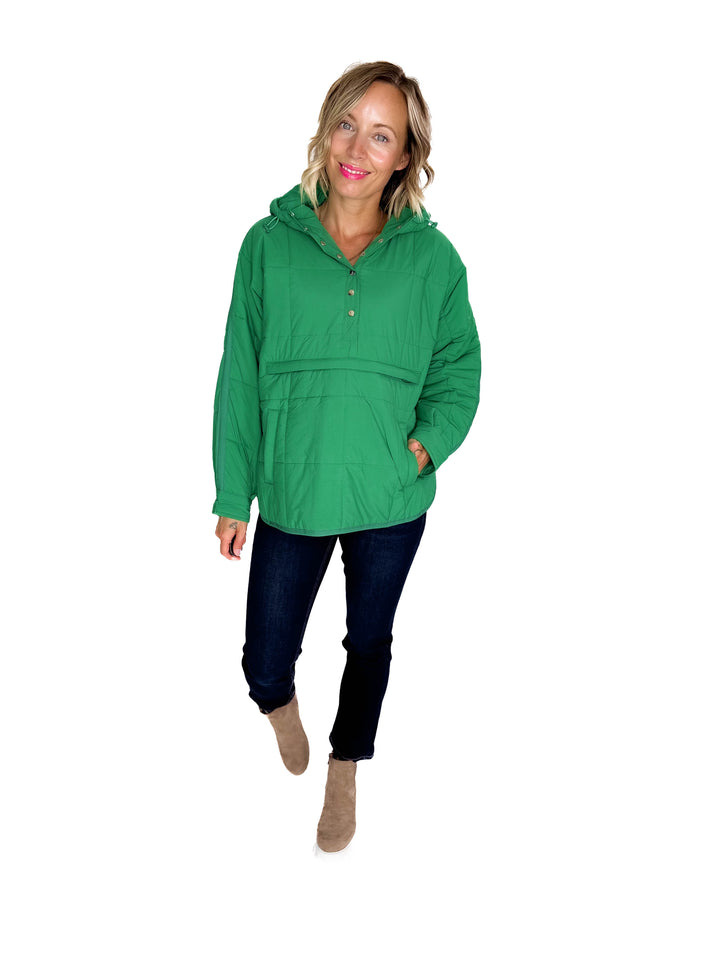 Peyton Puffer Jacket- GREEN