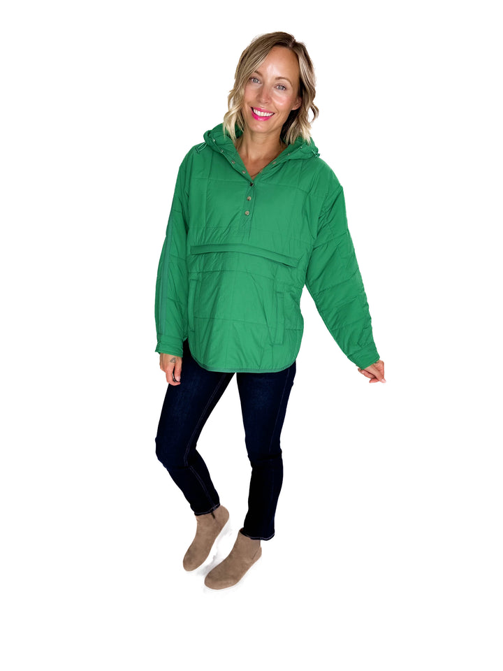 Peyton Puffer Jacket- GREEN