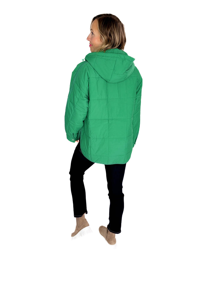 Peyton Puffer Jacket- GREEN