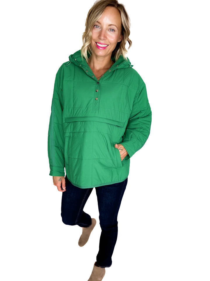 Peyton Puffer Jacket- GREEN