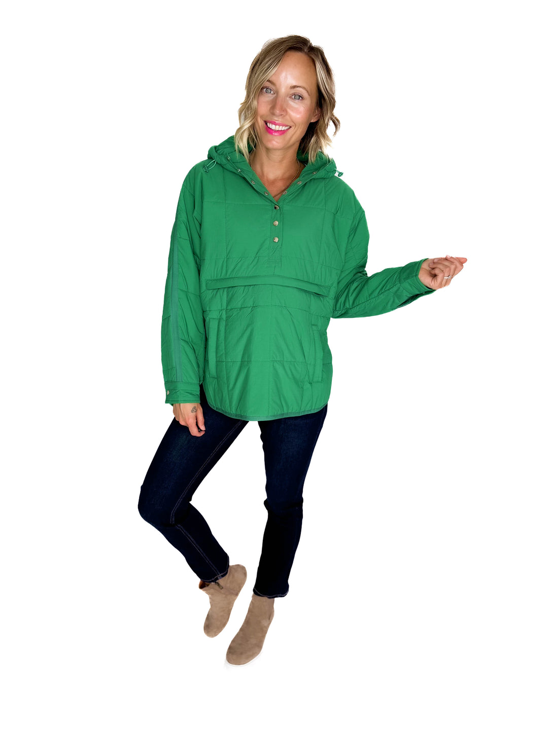 Peyton Puffer Jacket- GREEN