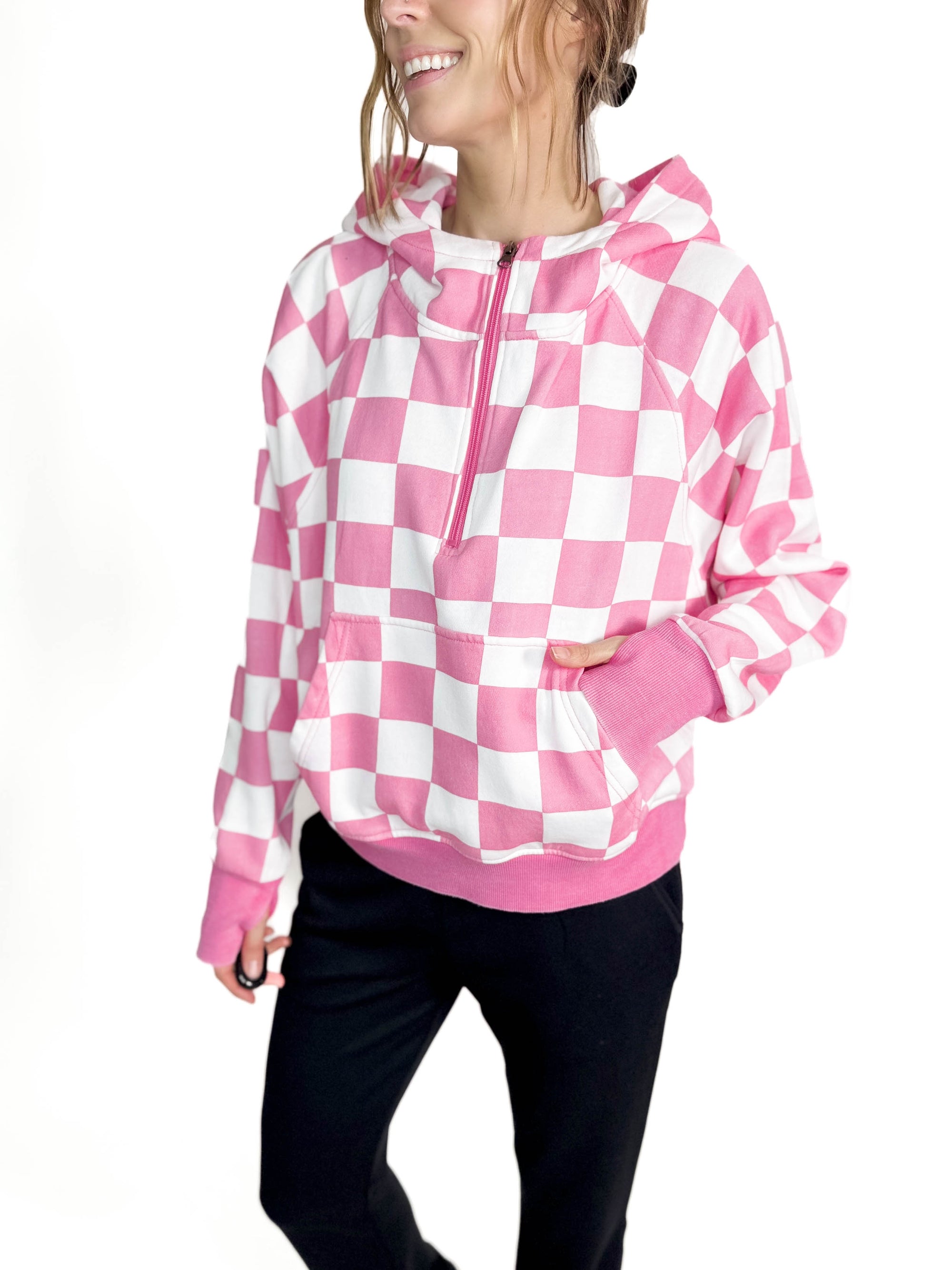 Checkmate Easy Does It Pullover- PINK-FINAL SALE