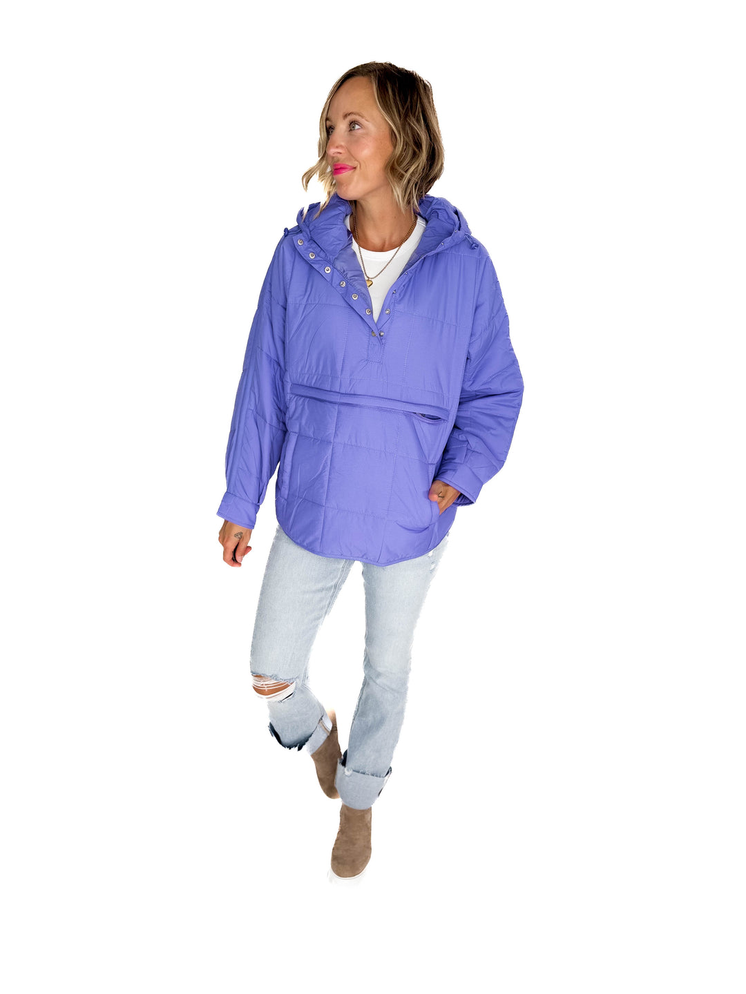 Peyton Puffer Jacket- PURPLE ORCHID