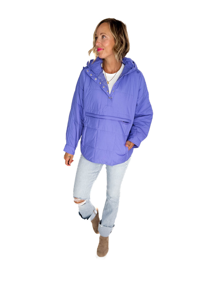 Peyton Puffer Jacket- PURPLE ORCHID