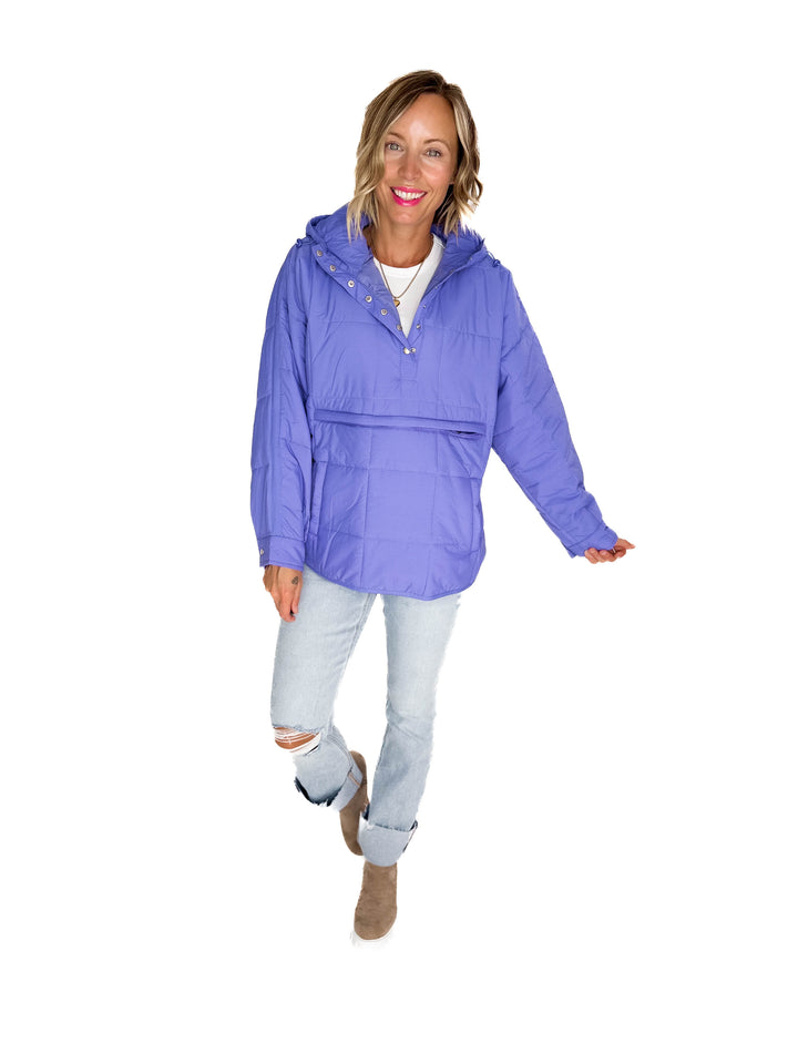 Peyton Puffer Jacket- PURPLE ORCHID