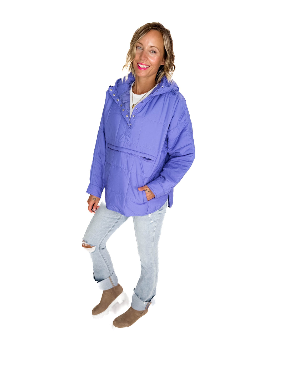 Peyton Puffer Jacket- PURPLE ORCHID