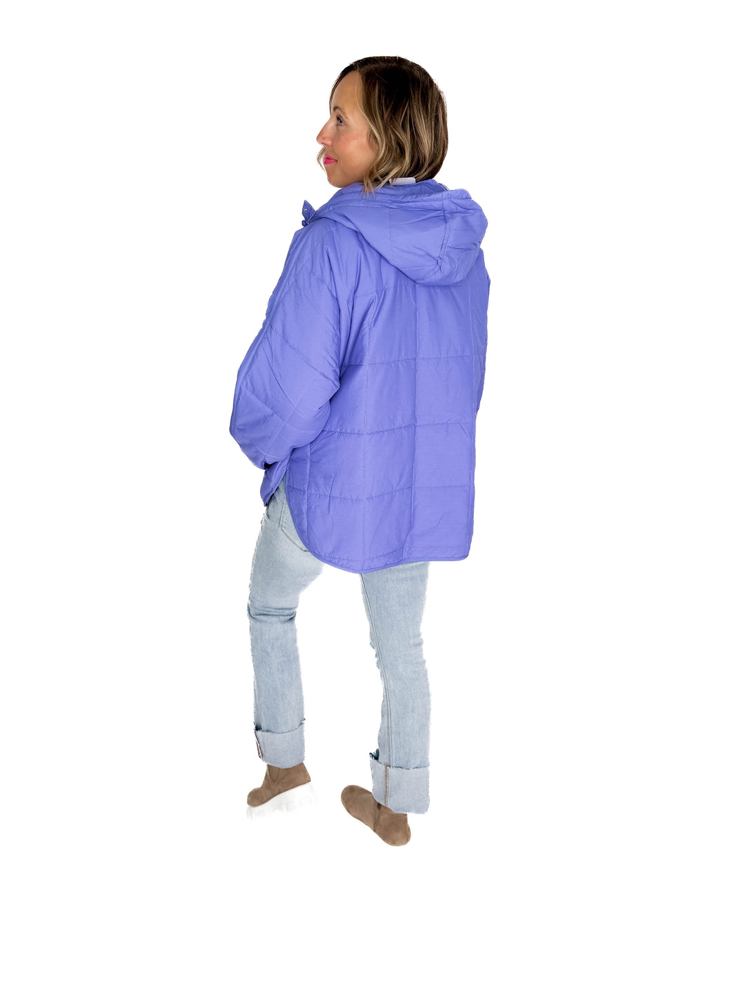 Peyton Puffer Jacket- PURPLE ORCHID
