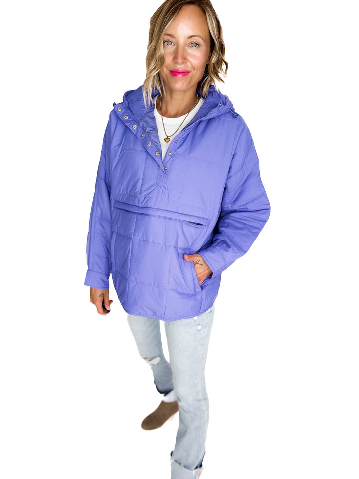 Peyton Puffer Jacket- PURPLE ORCHID