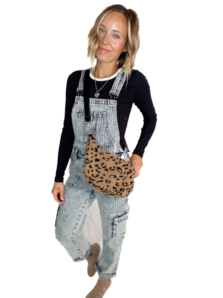 Shirley Sherpa Bag- LEOPARD