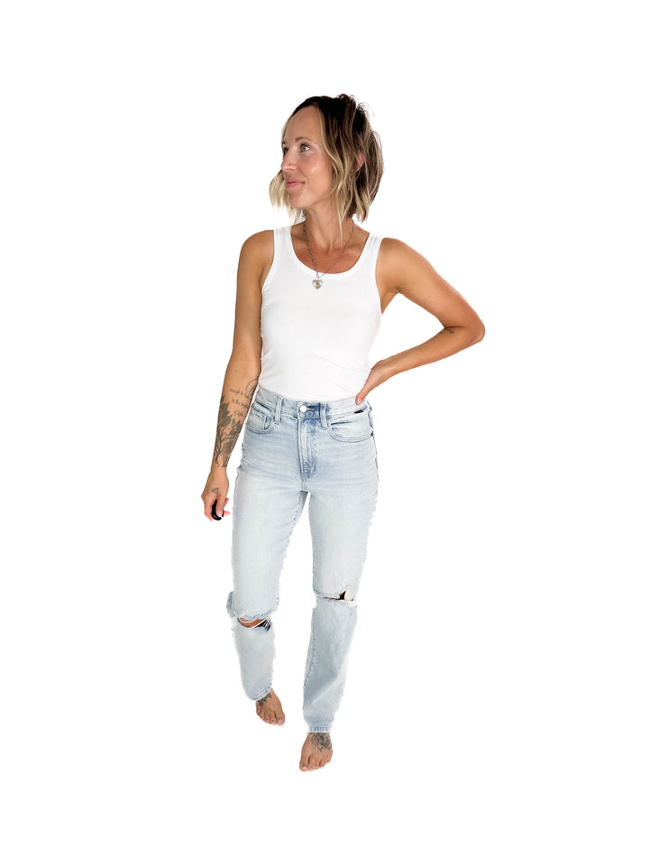 NOISY MAY Sirene Organic Cotton Tank Top- WHITE
