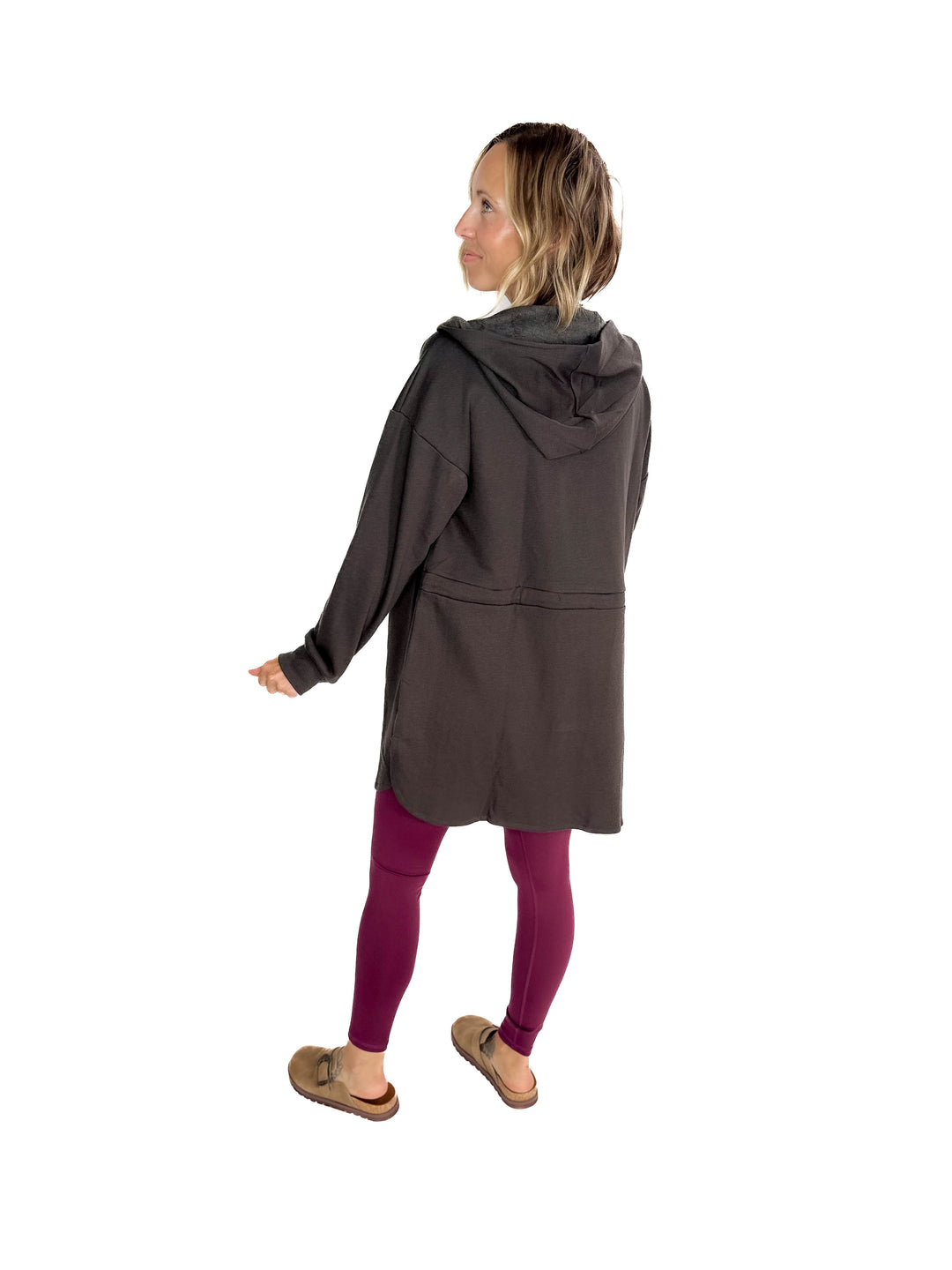 Jamee Hoodie Jacket- CHARCOAL