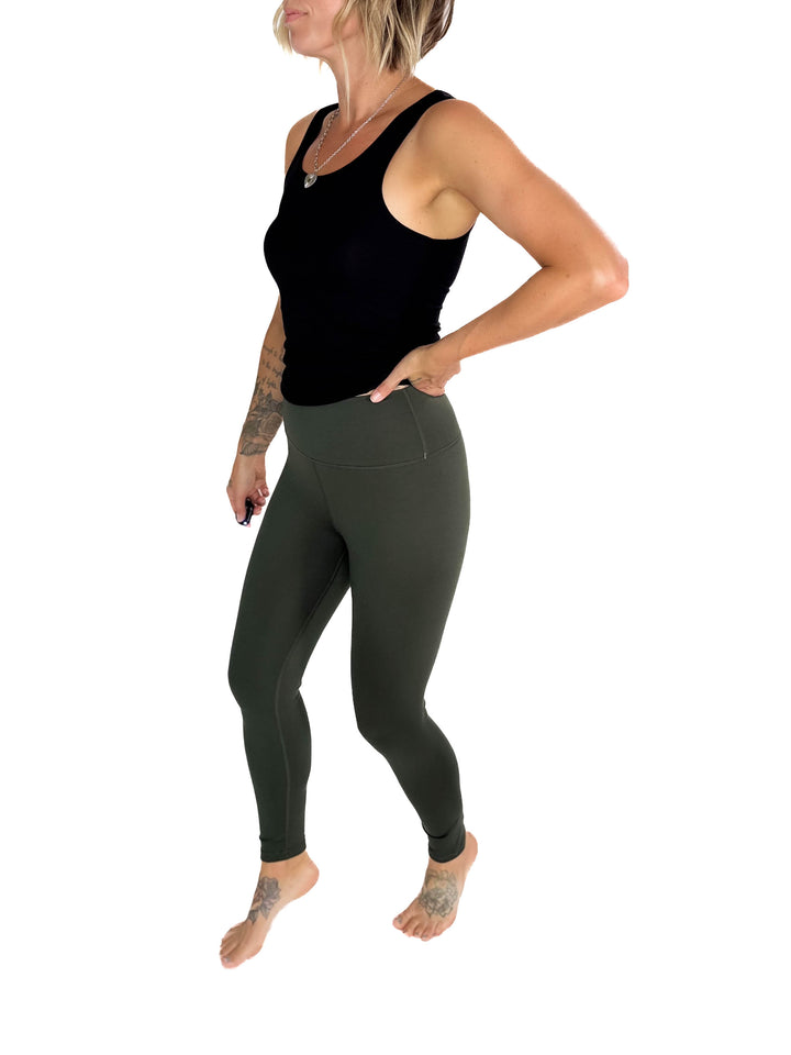 MONO B Soulstice High Waist Legging- DARK FOREST