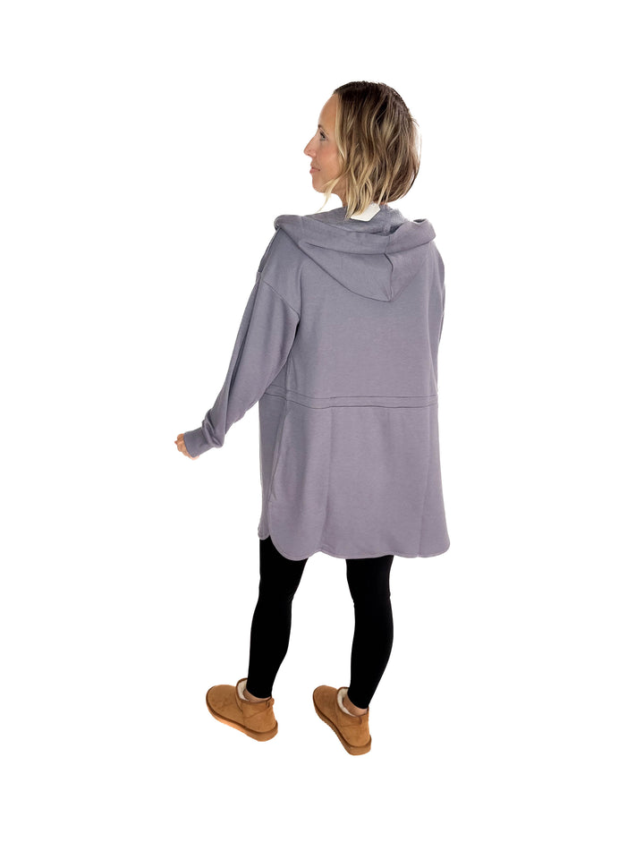 Jamee Hoodie Jacket- LT GREY