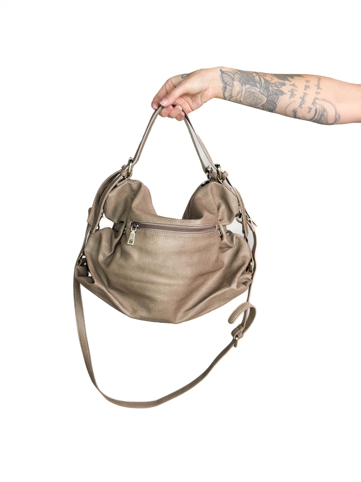 Jamila Rustic Tote Bag- BEIGE