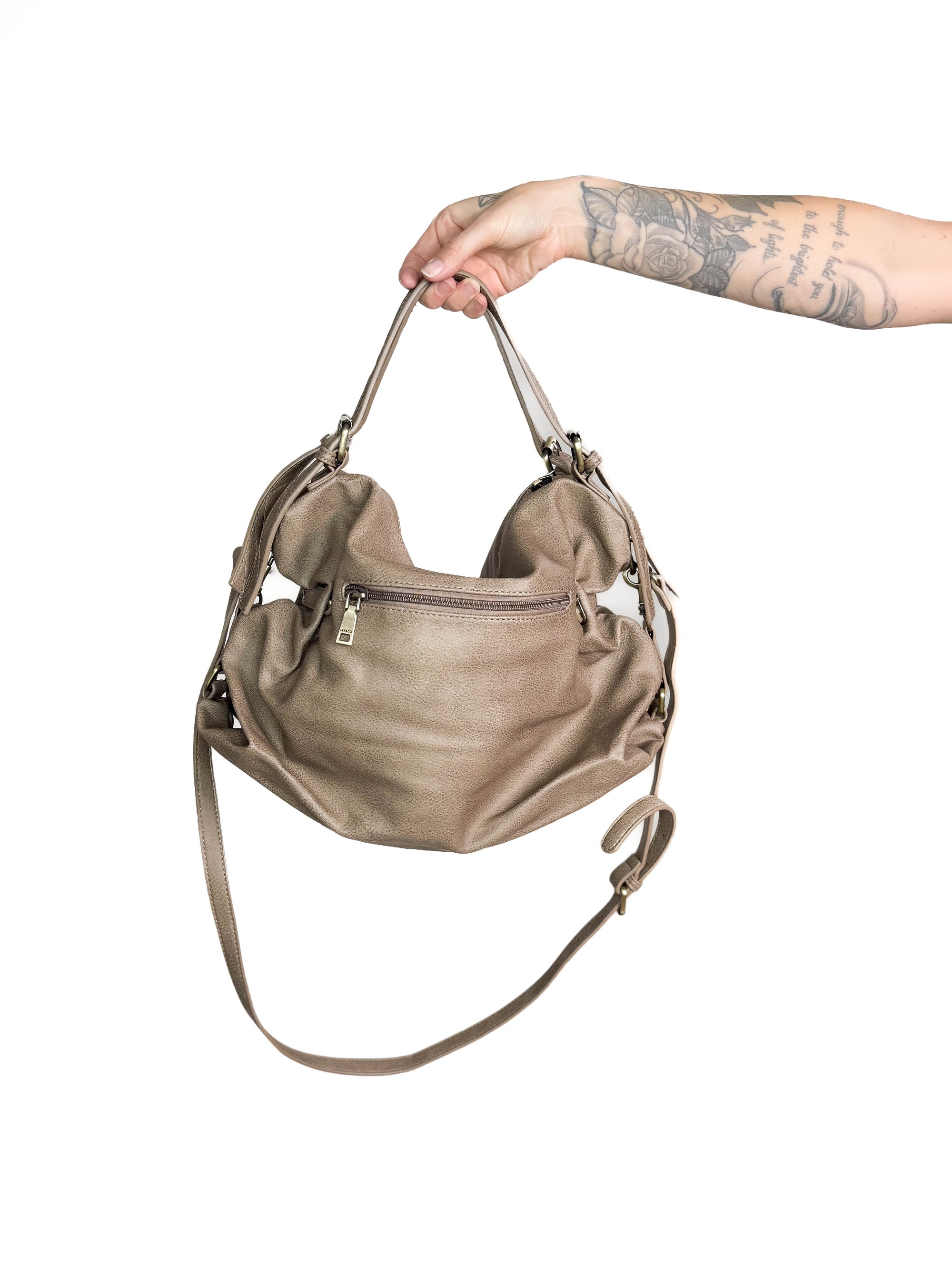 Jamila Rustic Tote Bag- BEIGE